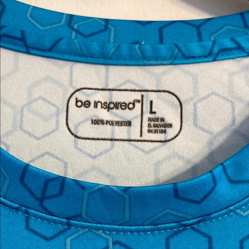 Blue Long Sleeve Patterned Top - Picture 2 of 3